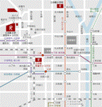 二条駅から朱雀までのマップ